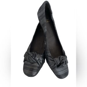 Stuart Weitzman Size 7 Puffystuff Ombra Metallic Nappa Kitten Heels Heels